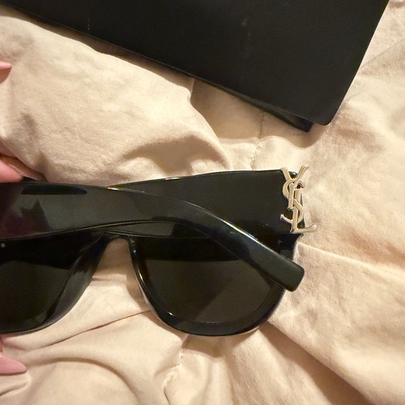 **AUTHENTIC** Saint Laurent Glossy Black Sunglasses - Picture 7 of 8